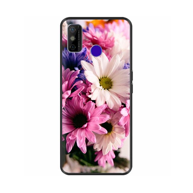 Pentru Tecno Spark 6 Go Husă pentru telefon Husa din silicon moale de desene animate pentru Tecno Spark 6 Go Spark6 Go Negru Tpu Bara de protecție drăguță de desene animate