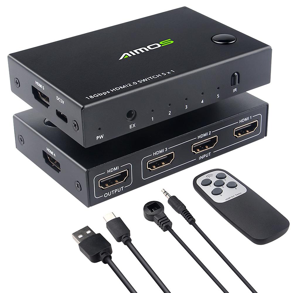 Buy 5 In 1 Out Hdmi Switch 4k60hz Hdmi Switch Splitter?5Port Hdmi Switch Selector For Game