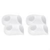 2 Pairs of Soft And Flexible Toe Protectors with Ventilated Pads for Big Toes, Suitable Women