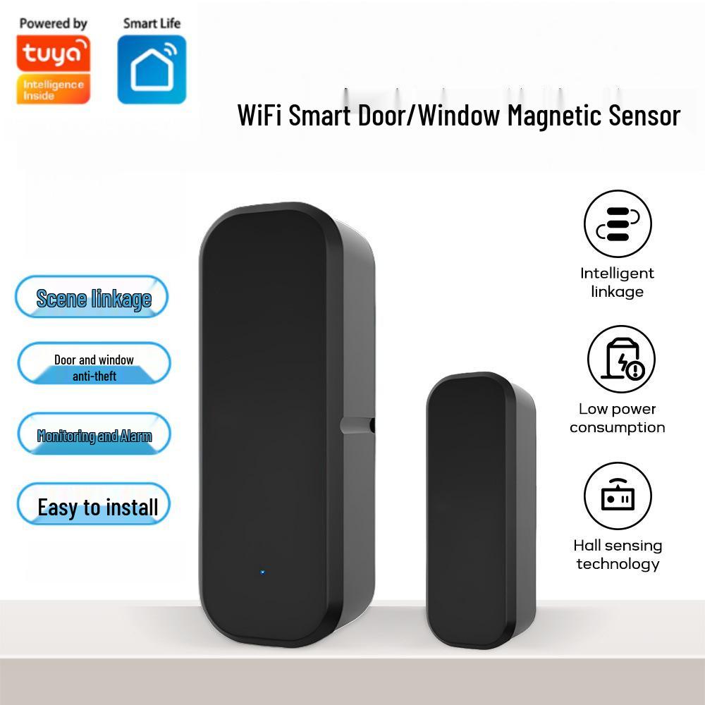 Tuya WiFi Smart Door Magnetic Sensor Alarm White - Tuya WiFi Smart Door Sensor