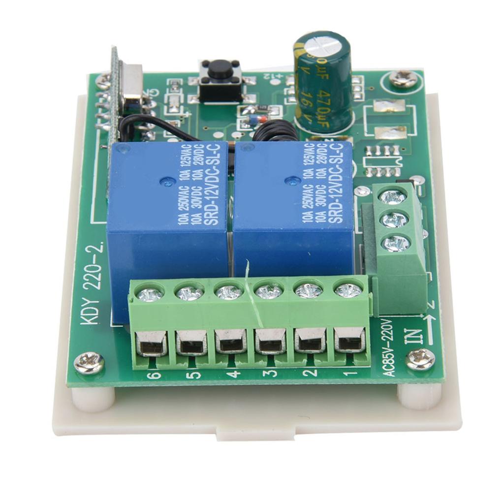 2CH 433MHz Relay 2pcs Wireless Remote Control Switch Transmitter One Receiver Set