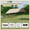 Butterfly-Shaped Black Glue Sunshade Tent - Outdoor Sun & Rain Protection for Camping and Picnics in Spring & Autumn.