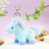 Adorable Zodiac Horse Plush Keychain: Children's Year of the Horse Gift - Standing White Horse Doll.