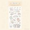 Korean Cute Cartoon Fox Rabbit Stickers for DIY Phone Case Decoration