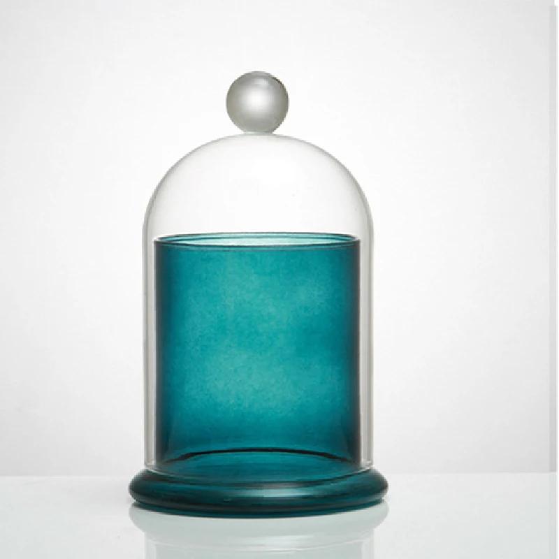 

Glass Candle Cup Ornaments Essential Oil Crystal Decorative Bottle Aromatherapy Glass Candlestick Home Decoration Accessories
