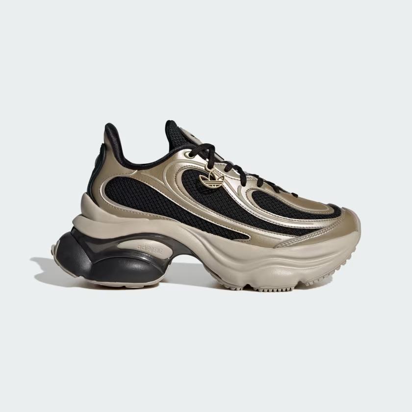 KI0583 adidas Originals Ozvenuz Core Black Cyber Metallic Wonder Beige (Women's)