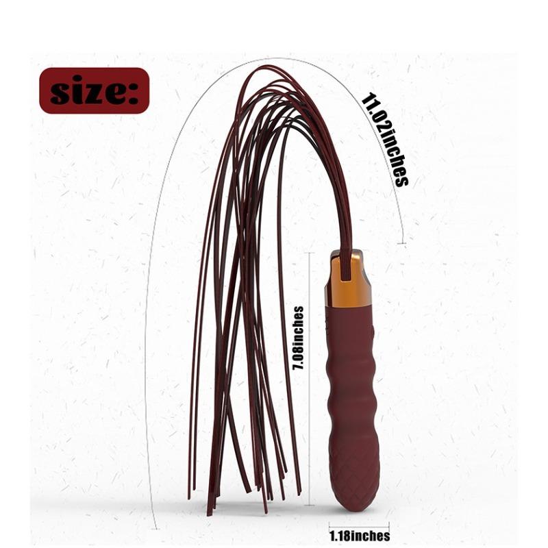 2 in 1 Vibrator Anal Butt Plug G Spot Massager Clitoris Stimulator BDSM Vibrating Whips Sex Toys for Couple Role Play Adult Game