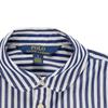 Polo Ralph Lauren Striped Print Collar Midi Long Sleeve Dress Kids Dresses White 313785816-003