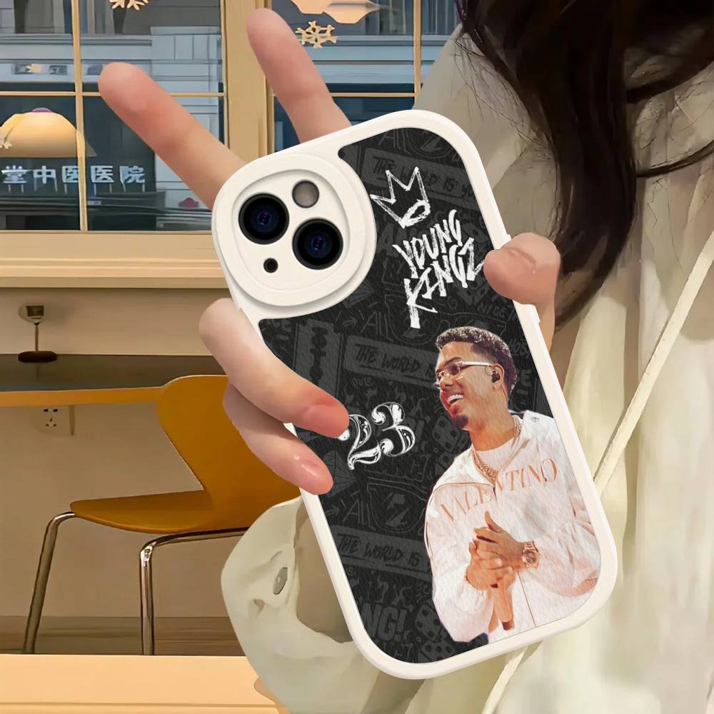 Myke Towers Rapper Phone Case For IPhone 16 15 14 13 12 11 Pro Max Plus Leather Soft Cover