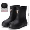 Rain Shoes Women's Lightweight Short Tube Water Shoes Bundle Women's Rain Boots Waterproof Ultra-light Fashion Soft Sole Outer Wear Women