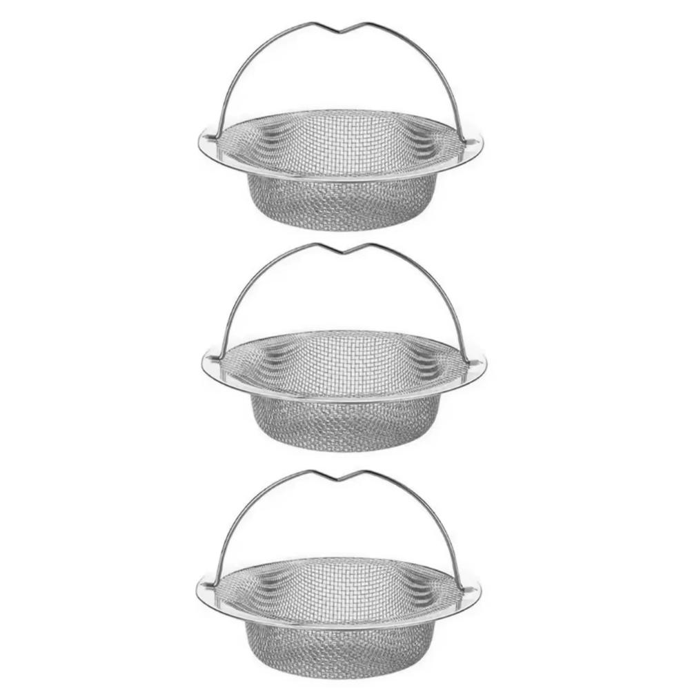 1/3Pc Stainless Steel Kitchen Sink Filter, Garbage Food Residue/Hair Catcher, Keep Your Bathtub