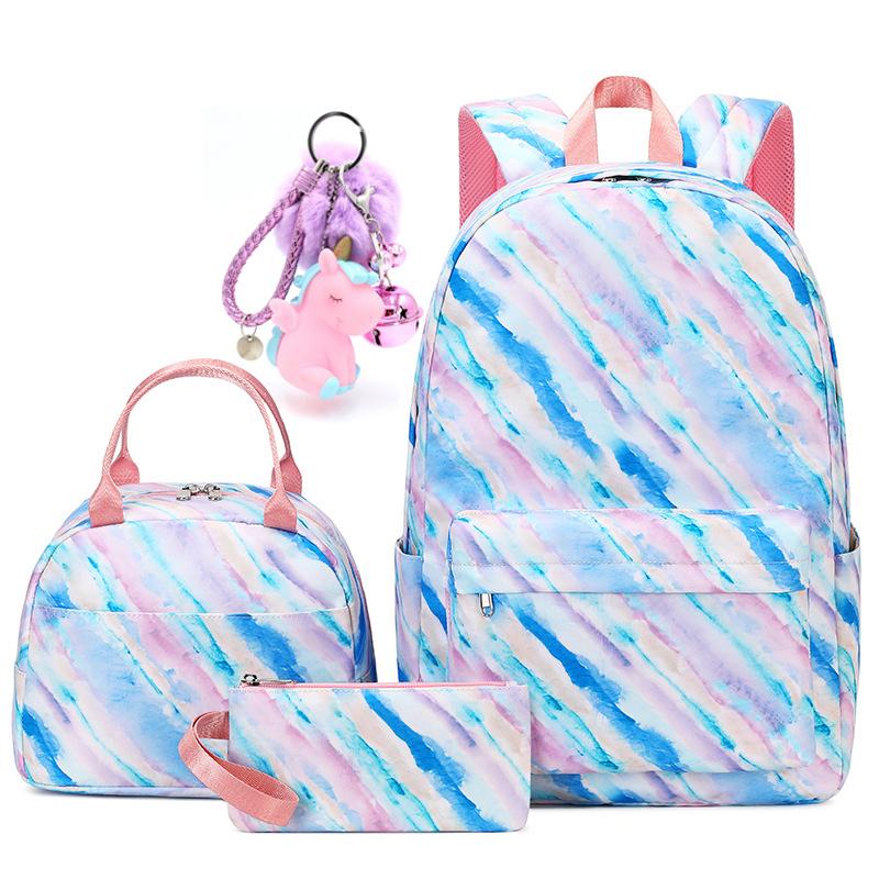 Cute School Backpack for Girls Kids School Bags Children Waterproof Large Capacity Bookbag Set Travel Laptop Casual Daypack