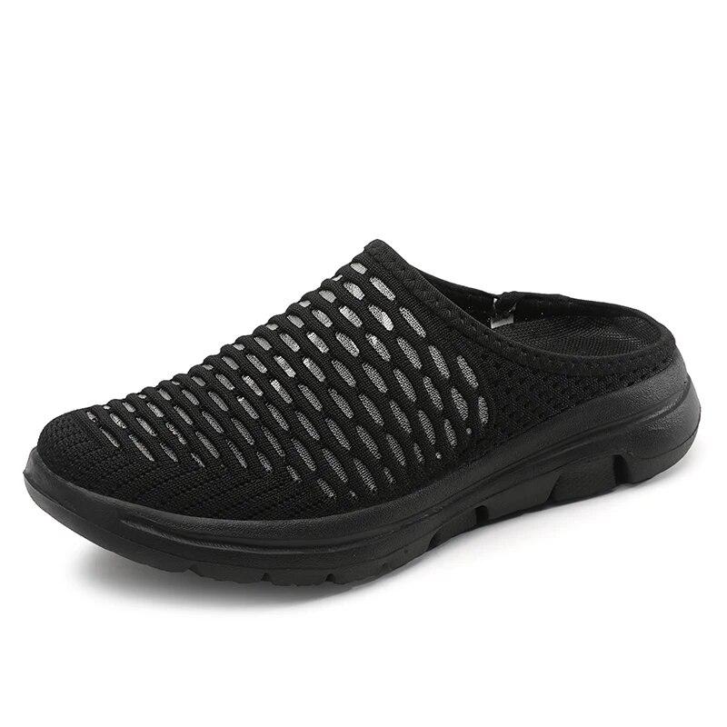 Women's Round Toe Slippers Light Breathable Flats Non-slip Soft Sole Casual Shoes Slip-on Mules for Walking Daily Wear