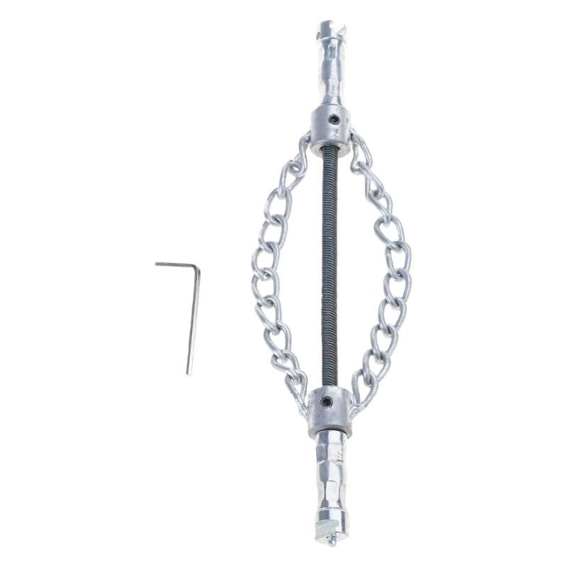 Ergonomic Handle Pipe Cleaner Chain Tool Flexible Metal Shaft System Removes Grease Debris And Root From Drainage Pipe