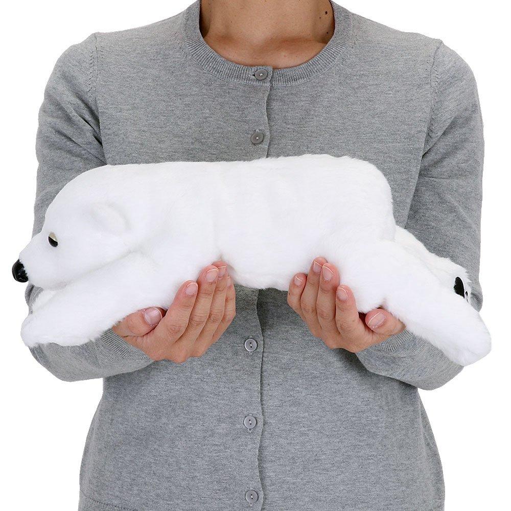Carolata Polar Bear Plush Toy (LargeNestling SeriesSoft Touch) Realistic Bear Animal Toy Doll Gift Present Birthday (Twice Tested)  Christmas Present