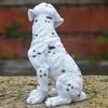 Resin Crafts Small Dog Statue Handmade Puppy Statue  Home Office Desk Decoration