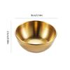 Stainless Steel Soy Sauce Dish Round Small Dish Golden Sauce Seasoning Dish Home Hotel Kitchen Japanese Dipping Sauce Dish
