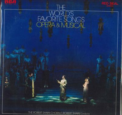 LP Record VARIOUS - Favorite Songs of the World/Opera & SRA763738 RCA 1973 Japan Obi Classical Used