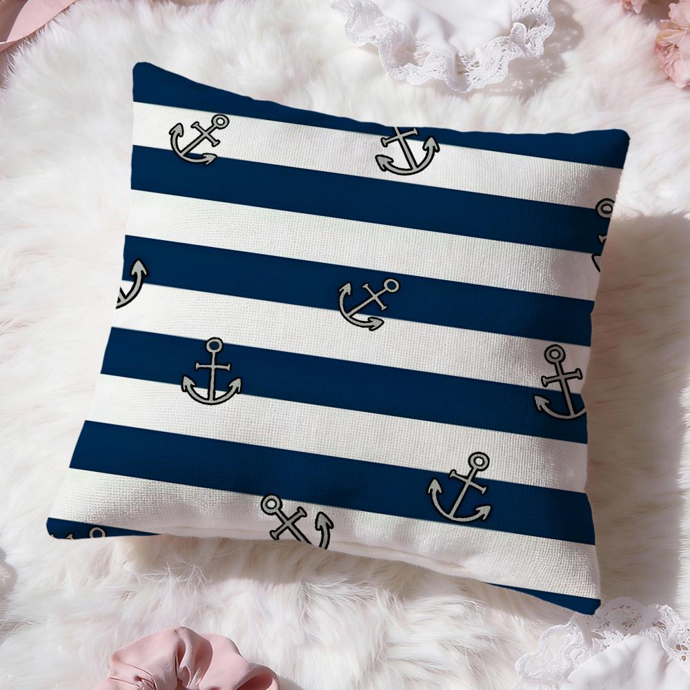 O-ocean Sailor Cushion Cover Premium Comfort Reversible Pillow Cove -Two In One Design for Any Room & Car Interior