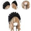 Cute Bows Tie Headpiece Maid Headwrap Headwear Hair Accessory Gift for Women