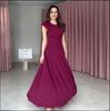 2025 Sleeveless Round Neck Slimming Waist Long Dress with Slits