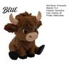 Animal Statue for Office 3D Printed Highland Cow Figurines Cartoon Sitting Sculpture Cute Novelty Gifts Children Ornament Desk Decoration Creative