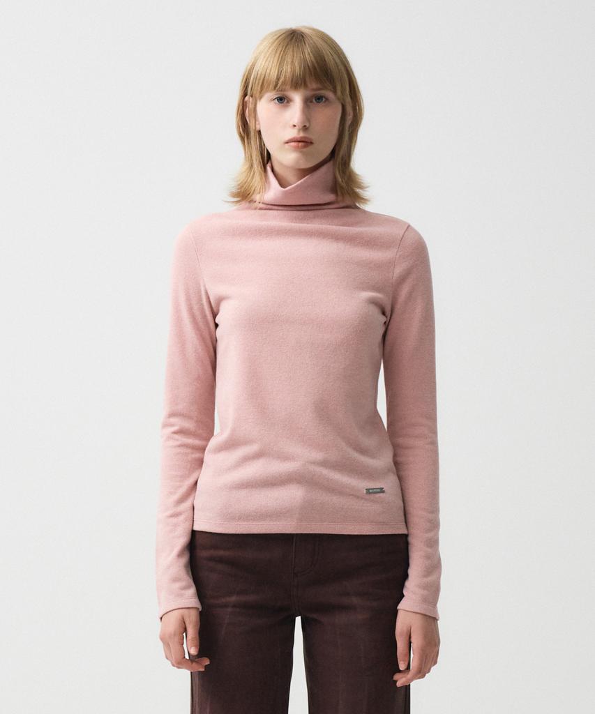 Malittepeulangsowajeobeo W Warm Touch Turtle Neck Long Sleeve Pink