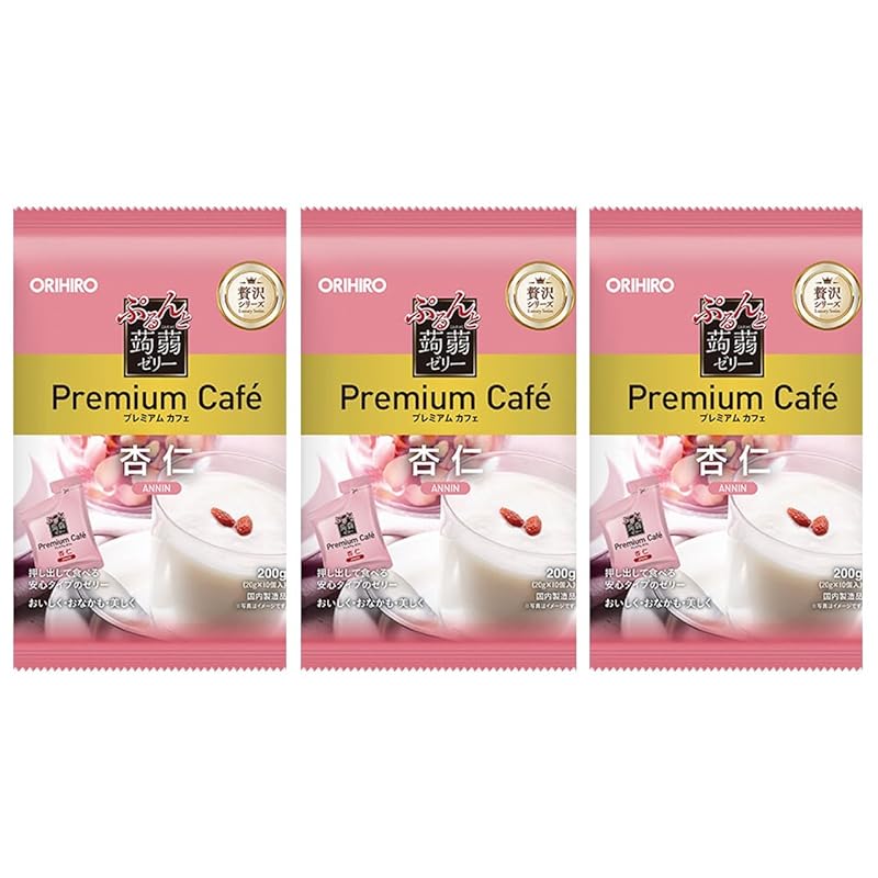 

[3 bags set] Orihiro Purunto Konjac Jelly Premium Cafe Almond kernels (10 pieces x 3 bags set) 30 pieces in total)