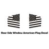 Black Rear Side Quarter Window Decal US Flag Sticker For 2011-2022 Dodge Charger