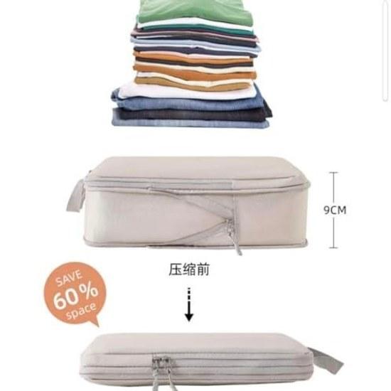 2026 Latest Travel Compression Bags Pouch 4-Piece Set Affordable Clothing Sorting Waterproof Dustproof Convenient Packing Organizer Business Trips