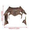 Medieval Faux PU Leathers Costume Armour Halloween Cosplay Warrior Armors Shoulder Armour, Double Shoulder Guard Harness