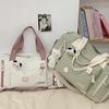 Cartoon Travel Handbag for Women with Large Capacity Lightweight Storage Bag Independent Shoe Warehouse Sports Gym Bag Boarding Bag