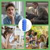 Silicone Decompression Massage Keychain Rotatable Sensory Stress Reducing Massager Adult Pocket Gadget 3D Spikes Grip