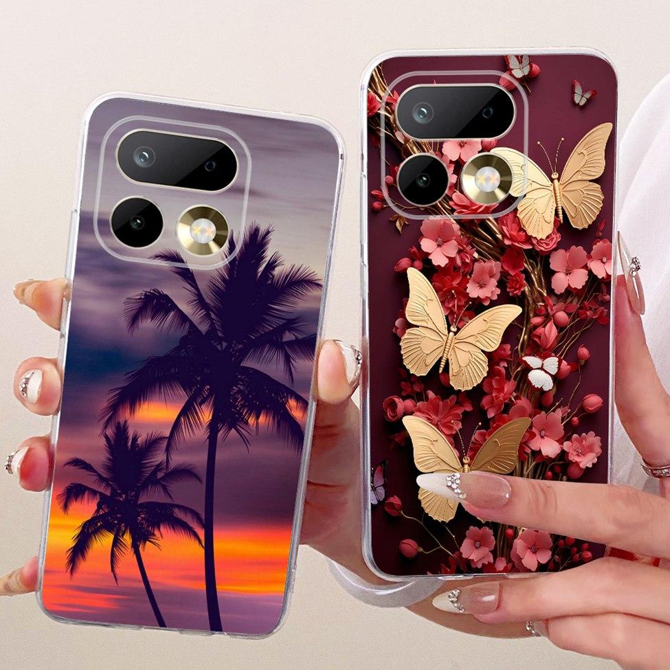 6.78'' For Realme 16Pro RMX5121 RMX5120 Case For Realme 16 Pro Cover Fashion Butterfly Cute Cat Cool Painted Soft Phone Casing