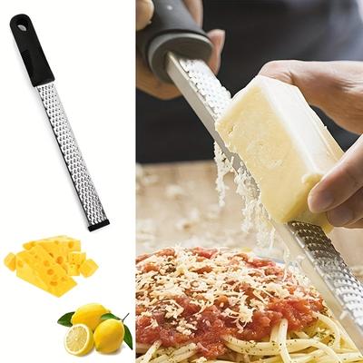 1pc, Multifunctional Stainless Steel Lemon Zester and Cheese Grater - Perfect for Manual Ginger Shredding and Vegetable Grating - Kitchen Gadget