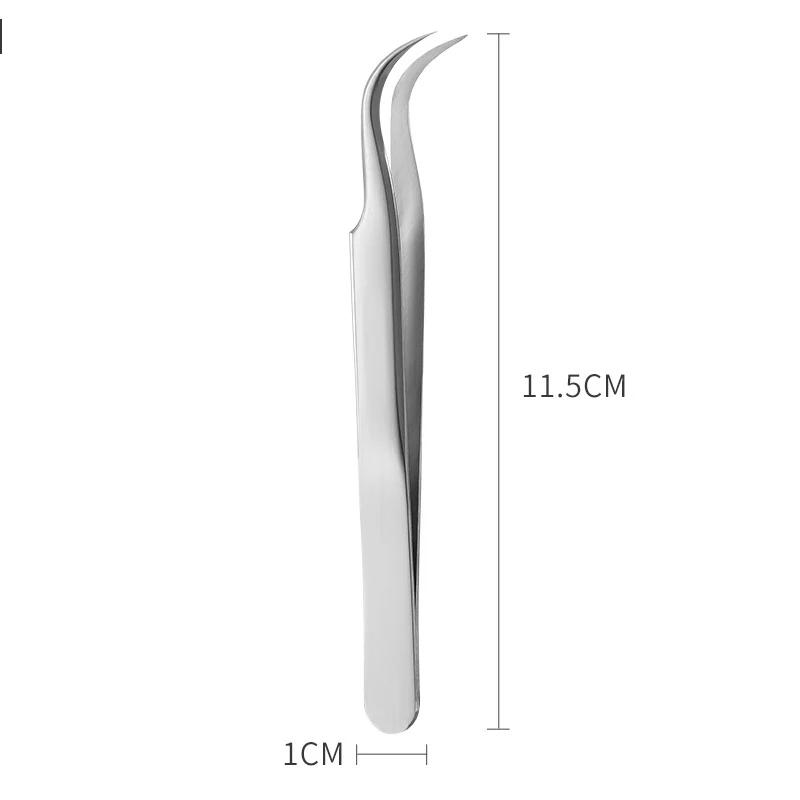 1PC Rainbow Eyelashes Tweezers Anti-static Eyelash Extension Tweezer Fan Lash Eyebrow Tweezers Curved Straight Excellent Closure