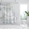 Rose Gold Shower Curtain Pink Gold Tropical Leaves Modern Luxury Bathroom Shower Curtains Fabric Bath Curtain Set with Hooks