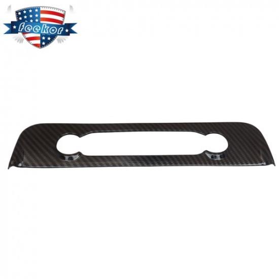 Carbon fiber Navigation Adjustment button panel Cover Trim for Ford Maverick