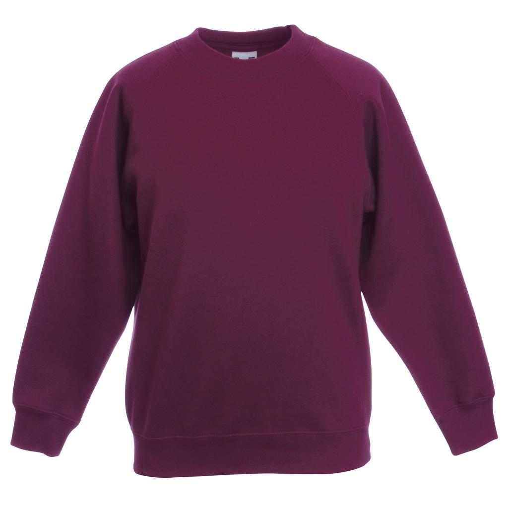 FRUIT OF THE LOOM Unisex-Sweatshirt mit Raglanärmeln für Kinder (2er-Pack)