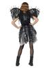 Halloween Black Angel Wings Costume for Kids - Gothic Vampire & Devil Cosplay Party Outfit