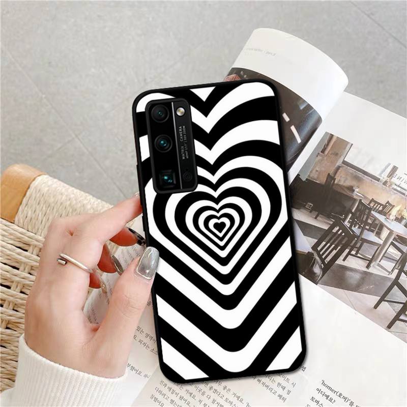 

Черно-белый чехол для телефона с текстурой далматинской коровы и зебры для Huawei Honor V30 30 9X 7A Pro View 20 10 9 Lite 10I 8C 8X 5A Play Honor 70 PRO