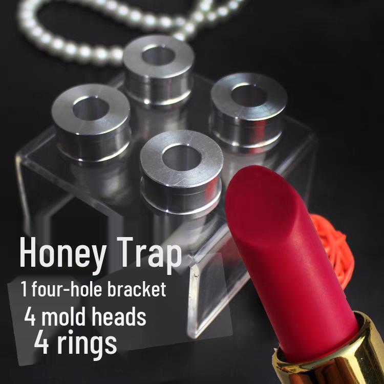 DIY 4-Cavity Lipstick Mold - 12.1mm Diameter, Silicone Pacifier & Chocolate Baking Mold