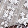 6-Grid Mixed Christmas Alloy Nail Art: Snowflakes & Trees DIY Accessories