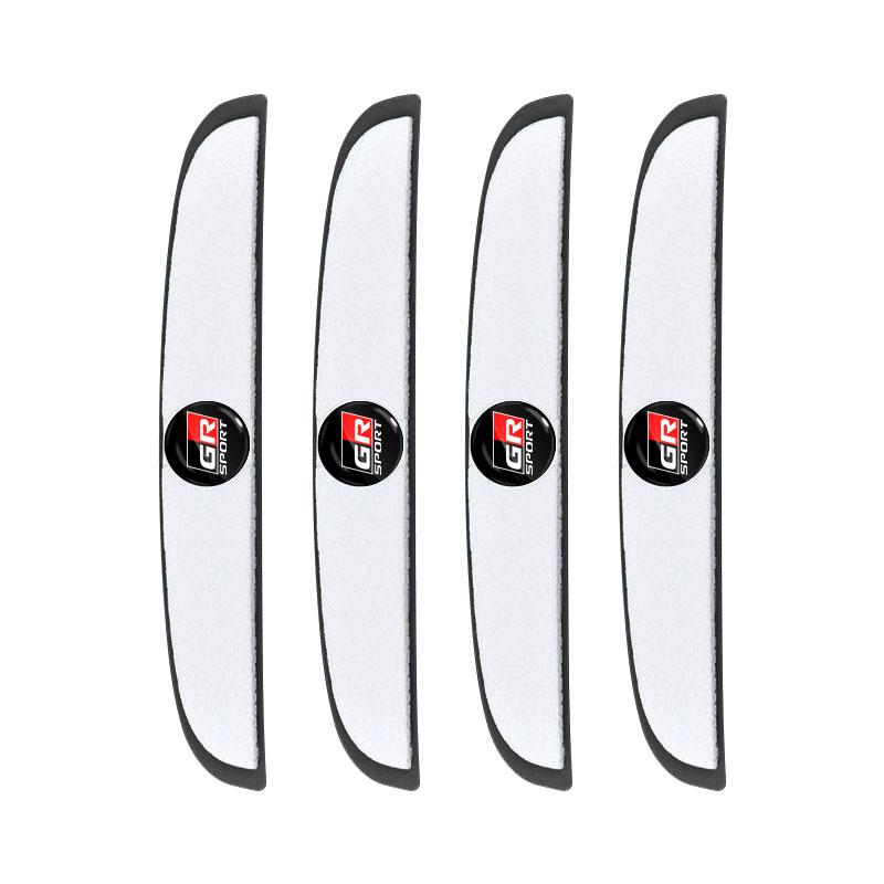 4pcs Car Door Anti-Collision Strip Rearview Mirror Protection Sticker for Toyota TRD Prius Avensis Rav4 Auris Yaris Verso Land Cruiser