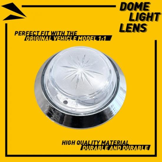 

Round Dome Light Base & White Lens Fit 1971-1981 Chevrolet Cars 1971-1975 Vega
