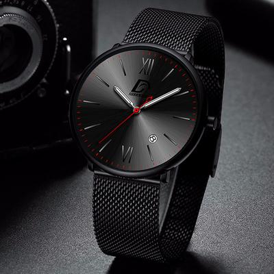 Módní pánské hodinky Quartz náramkové hodinky z nerezové oceli Luxusní pánské analogové hodinky Relogio Masculino