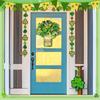 Shamrock Decoration For Patrick's Day Parties With Wooden Frame And Green Leaf Festival Spring Accessory