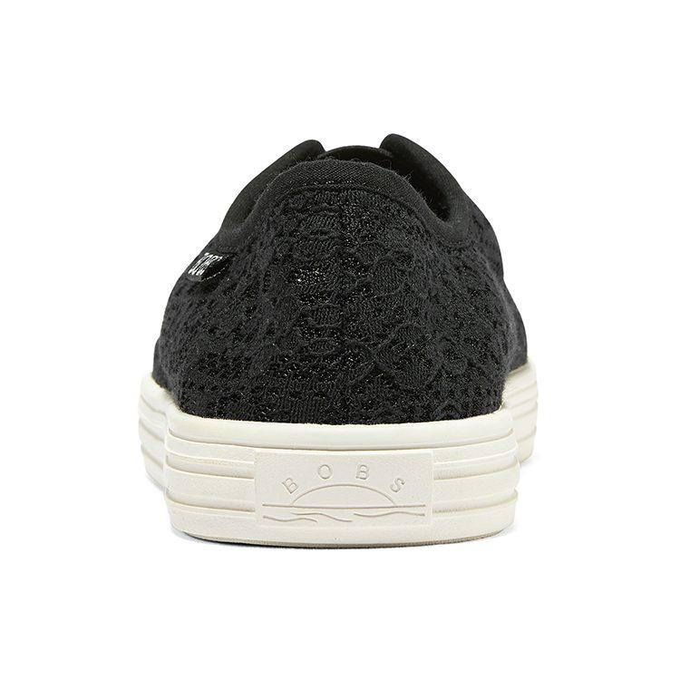 Skechers BOBS B COOL Athleisure Abrasion Resistant Low Top Canvas Shoes Women's Black 113821-BLK