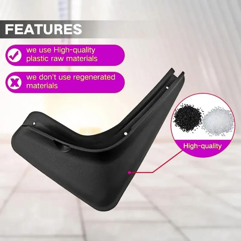 4x Tyre Mudflaps Mudguards Fit for Renault Kadjar 2016- 2017 2018 Mudguards Tire Fenders Mud Flaps Wheel Guards Accessories