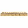 Solid Wood Bed without Mattress 75 x 190 cm Oak Wood